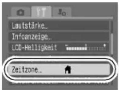 Lautstärke... Infoanzeige... LCD-Helligkeit Zeitzone...