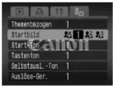 Therenbezogen 1 Startbild 24 1 23 28 Start-Ton 1 Tastenton 1 Selbstausl.-Ton 1 Auslöse-Ger. 1