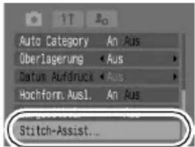 Auto Category An Aus Überlagerung Aus Datum Aufdruck Aus Hochform Aus1. An Aus Stitch-Assist...