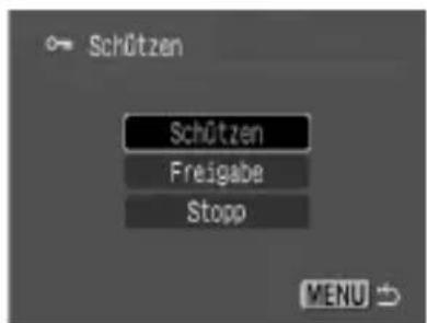Schützen Schützen Freigabe Stopp MENU