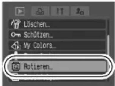 Löschen... Schützen... My Colors... Rotieren...