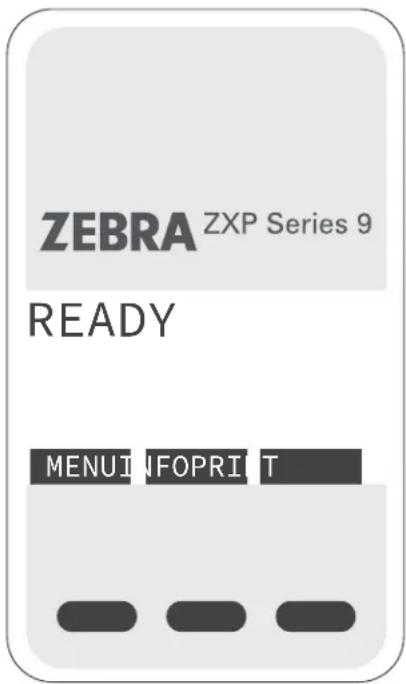 ZEBRA ZXP Series 9 READY MENU IFOPRI T
