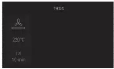 19/04 220°C I >1 10 min