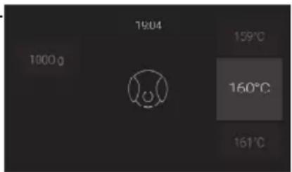 1904 159°C 1000 g 160°C 161°C