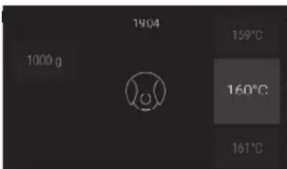 1904 1000 g 159°C 160°C 161°C