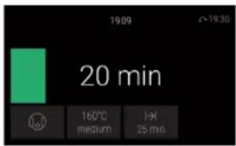 19:09 20 min 160°C medium 25 min