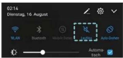 02:14 Dienstag, 16. August WLAN Bluetooth Mobile Data Leutius Auto-Drehen Automat- isch