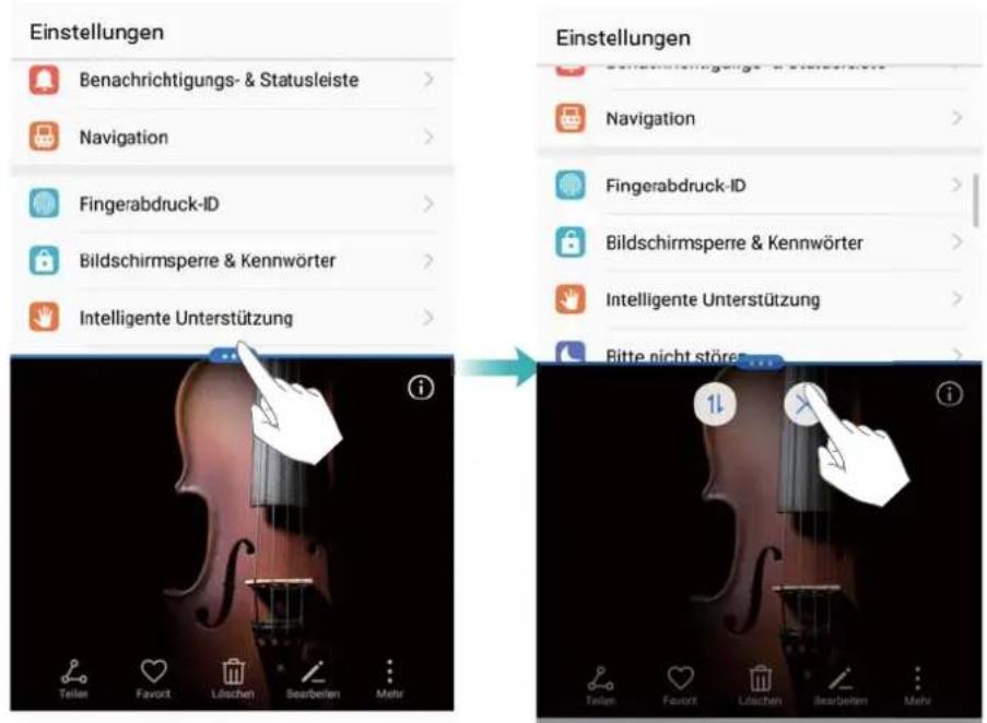 Einstellungen Benachrichtigungs- & Statusleiste > Navigation > Fingerabdruck-ID > Bildschirmsperre & Kennwörter > Intelligente Unterstützung > Einstellungen Benachrichtigungs- & Statusleiste > Navigation > Fingerabdruck-ID > Bildschirmsperre & Kennwörter > Intelligente Unterstützung > Bitte nicht störer ...