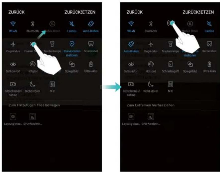 ZURÜCK ZURÜCKSETZEN WLAN Bluetooth Mobile Dosen Leutlos Auto-Drehen Plugmodus Huawei S Taschenlampe Standortinformationen Screenshot Sehkomfort Hotspot Spiegelbild Ultra-Akku Bildschmaufnahme Nicht stören NFC Zum Hinzufügen Tiles bewegen Layoutgrenze... GPU-Renderin... ZURÜCK ZURÜCKSETZEN WLAN Bluetooth Mobile Dosen Leutlos Auto-Drehen Plugmodus Taschenlampe Standortinformationen Screenshot Sehkomfort Hotspot Schneltzugliff Spiegelbild Ultra-Akku Bildschmaufnahme Nicht stören NFC Zum Entfernen hierher ziehen Layoutgrenze... GPU-Renderin...