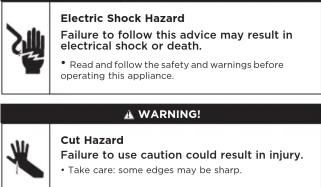 Fisher & Paykel ADDD60DPB - WARNING! - 1