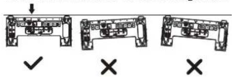 Diagram showing three identical mechanical components with check and cross symbols indicating status or failure.