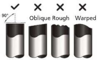 90° Oblique Rough Warped