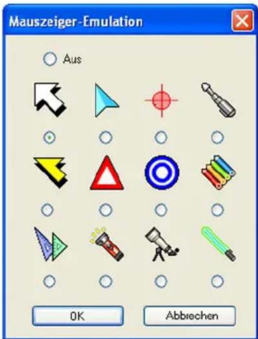 Mauszeiger-Emulation Aus OK Abbrechen