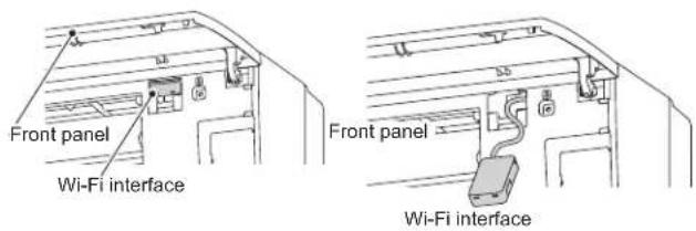 Front panel Wi-Fi interface Front panel Wi-Fi interface