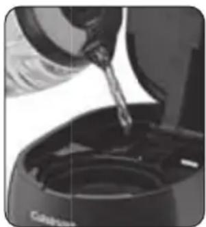 CUISINART DCC-1500TG - Insert filter and add the ground coffee - 2