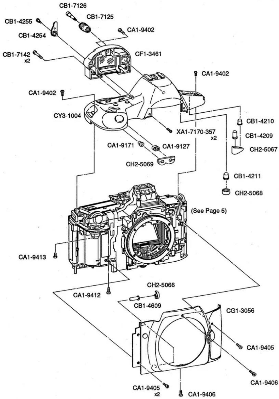CB1-7126 CB1-7125 CA1-9402 CB1-4255 CB1-4254 CB1-7142 x2 CF1-3461 CA1-9402 CA1-9402 CY3-1004 CA1-9171 CA1-9127 CHA2-5069 XA1-7170-357 x2 CA1-9402 CB1-4210 CB1-4209 CH2-5067 CB1-4211 CH2-5068 CA1-9413 (See Page 5) CA1-9412 CH2-5066 CB1-4609 CA1-9405 CA1-9406 CA1-9405 x2 CG1-3056 CA1-9405 CA1-9406
