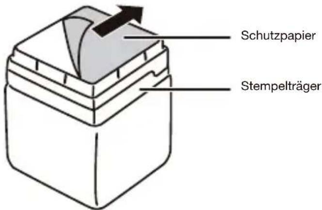 Schutzpapier Stempelträger