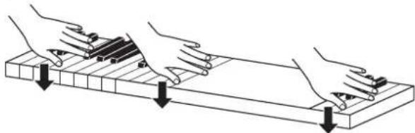 CASIO Privia PX-765 - Removing the Protective Tape from the Keyboard - 3