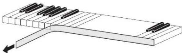 CASIO Privia PX-765 - Removing the Protective Tape from the Keyboard - 2