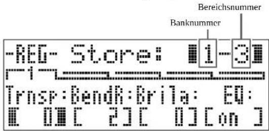 -REG- Store: 1-3 Banknummer Transp:Bendi:Brila: EQU: [0][2][0][on]
