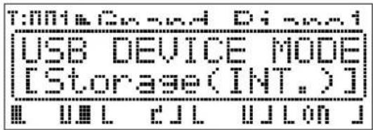 USB DEVICE MODE [Storage(INT.)] URL URLON
