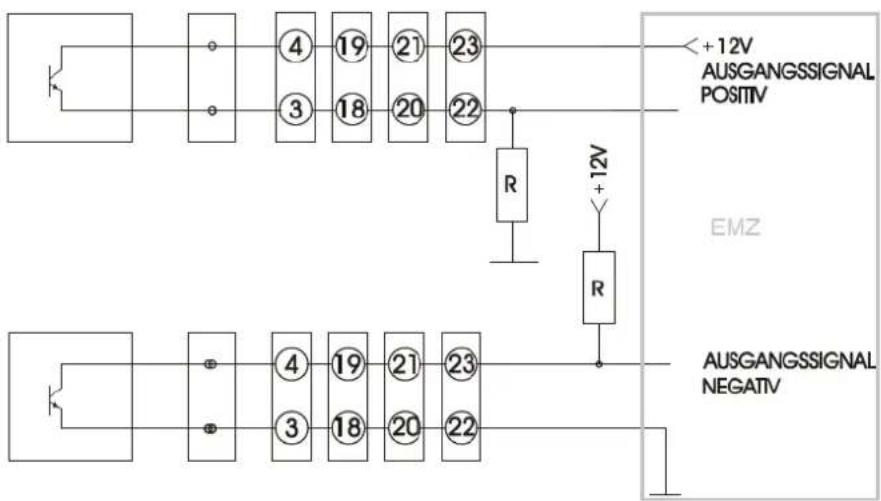AUSGANGSSIGNAL POSITIV +12V R +12V R EMZ AUSGANGSSIGNAL NEGATIV