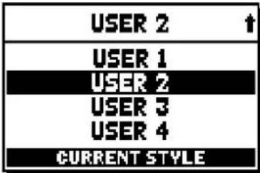 USER 2 USER 1 USER 2 USER 3 USER 4 CURRENT STYLE