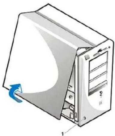 DELL OptiPlex GX100 - Systemabdeckung entfernen und wieder befestigen - 4