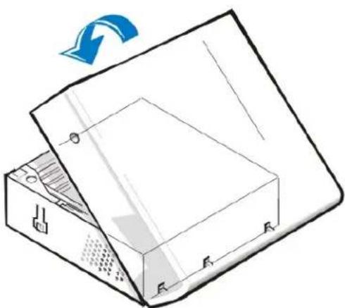 DELL OptiPlex GX100 - Systemabdeckung entfernen und wieder befestigen - 6