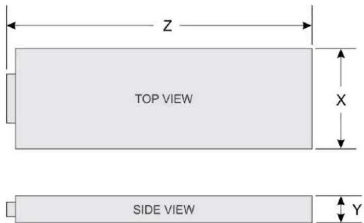 Z TOP VIEW X SIDE VIEW Y