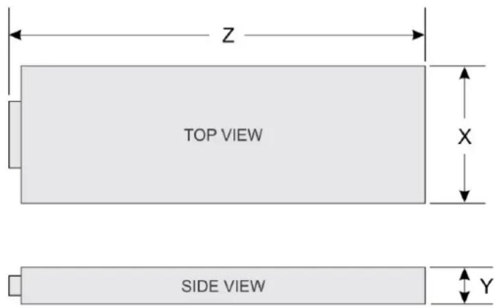 Z TOP VIEW X SIDE VIEW Y