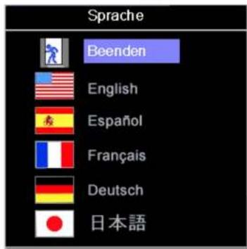 Sprache Beenden English Español Français Deutsch 日本語