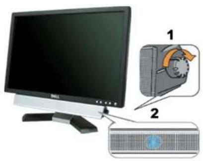 DELL E198WFP - Verwendung der Dell Soundbar (optional) - 1