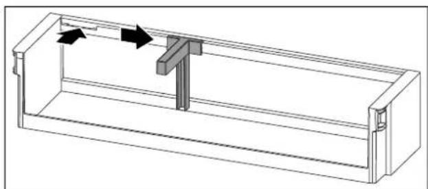 LIEBHERR SRsdh 5220 - Inserting the bottle holder - 1