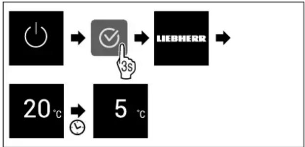 LIEBHERR SRsdh 5220 - Switching on the appliance - 1