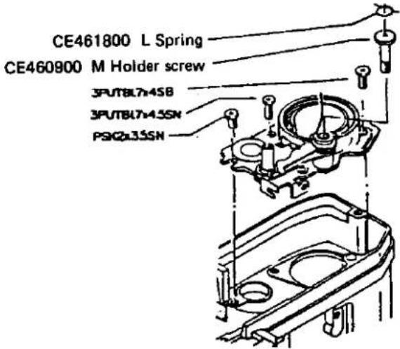 CE461800 L Spring CE460900 M Holder screw 3PUTBL7×4SB 3PUTBL7×4.5SN PSN2L35SN