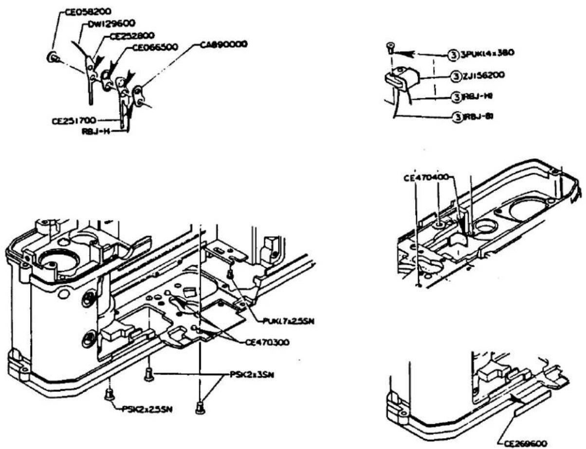OLYMPUS OM G - PARTS WHERE OIL, GREASE, etc. SHALL BE USED - 12