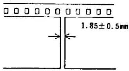 1.85±0.5mm
