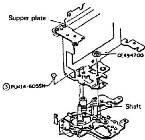 Supper plate CE494700 ③PUK14-605SN Shaft