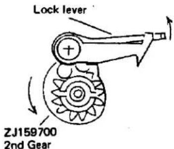 Lock lever ZJ159700 2nd Gear