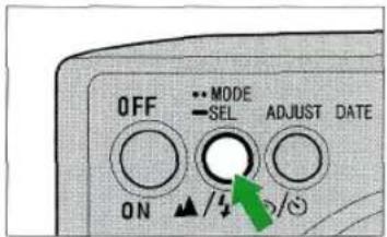 OFF MODE SEL ADJUST DATE ON ▲/4