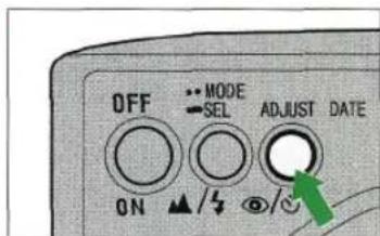 OFF MODE SEL ADJUST DATE ON / /