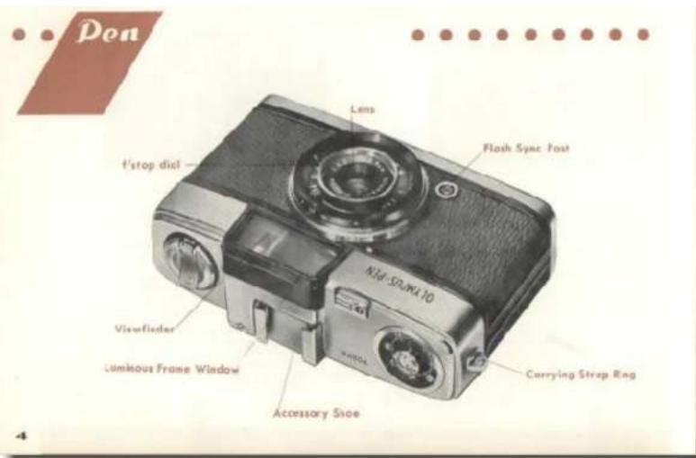Don Lens Flash Sync Post t'stop dial Mid-Spunt 10 Viewfinder Luminous Frame Window Carrying Strip Ring Accessory Shoe 4