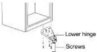 Lower hinge Screws