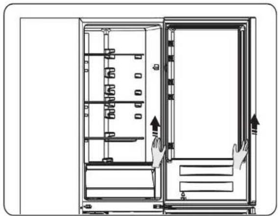 CORBERO CCHS18060W - Invertir la puerta - 3