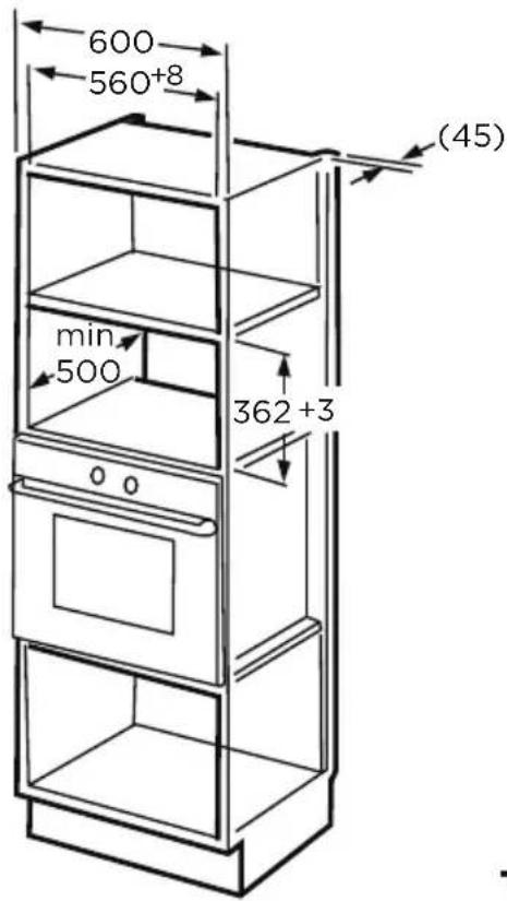 MIDEA MW 17 M BK - Installazione a incasso - 3