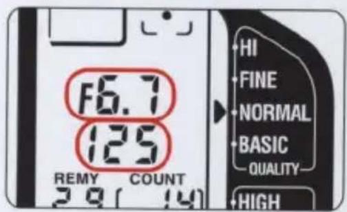 F6.7 125 REMY COUNT 3 9 [ 14] +HI +FINE +NORMAL +BASIC +QUALITY- +HIGH