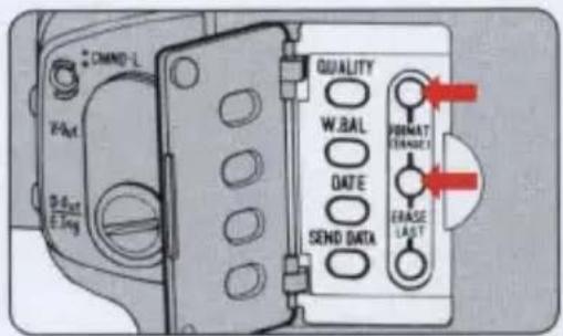 CMAND-L V-Act D-Bat E-Eng QUALITY W.BAL DATE SEND DATA FORMAT CHANGE ERASE LAST