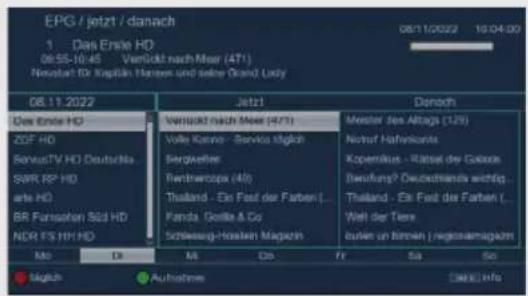 EPG / jetzt / danach 08/11/2022 10:04:00 1. Das Ende HD 08.55-10.45 VerGold nach Meer (471) Neustalt für Kapitän Herben und seine Osten! Lady 08.11.2022 Jetzt Denach Das Ende HD ZDF HD ServusTV HD Deutschka SIRR RP HD arte HD BR Fensschen Süd HD NDR FS HV HD Mn Dk Ml Ob Fr Sa So Mogah Aufnahme [OK] Info