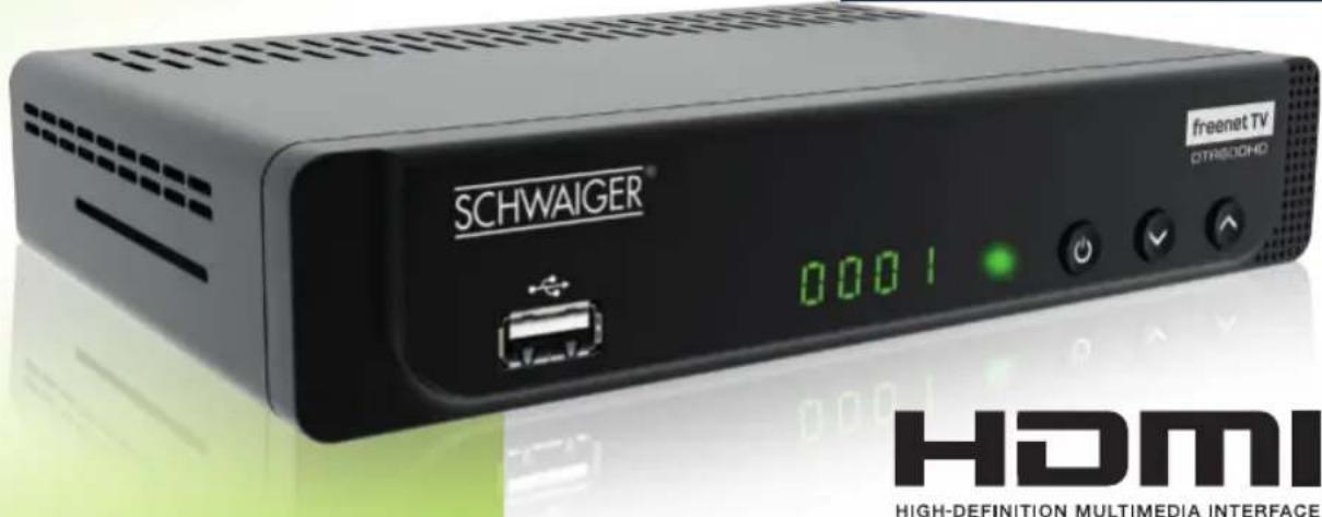 SCHWAIGER® 0001 freenet TV CITREDDHD HDMI HIGH-DEFINITION MULTIMEDIA INTERFACE